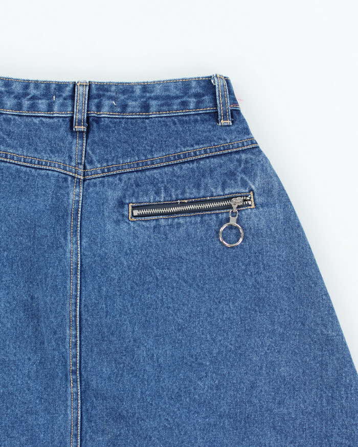 Vintage Y2K Heavyweight Denim Skirt - S
