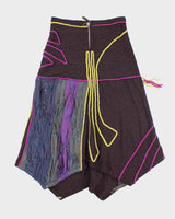 Vintage Y2K Below the Knee Patterned Skirt - S