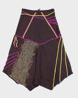 Vintage Y2K Below the Knee Patterned Skirt - S