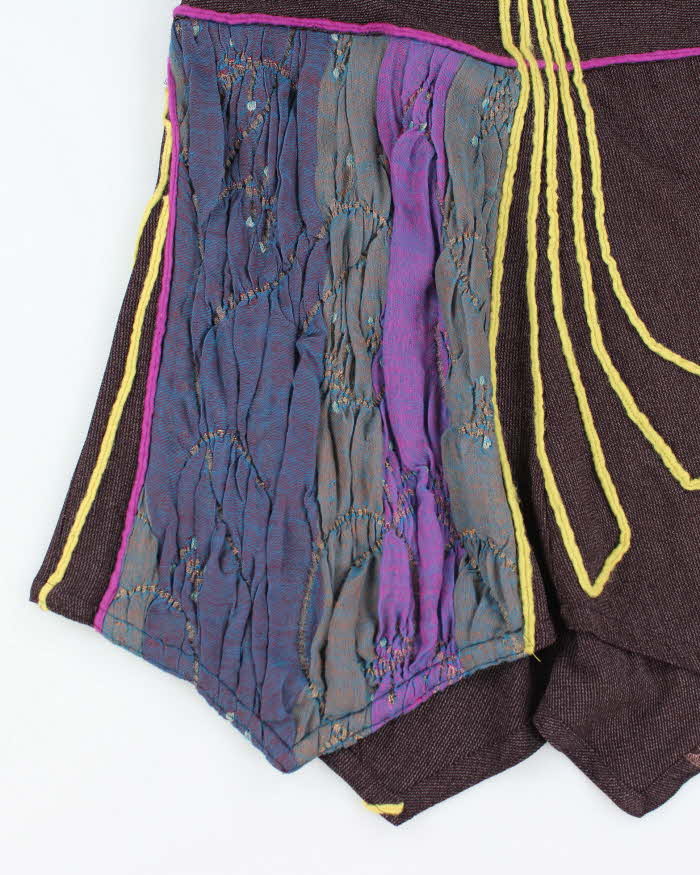 Vintage Y2K Below the Knee Patterned Skirt - S