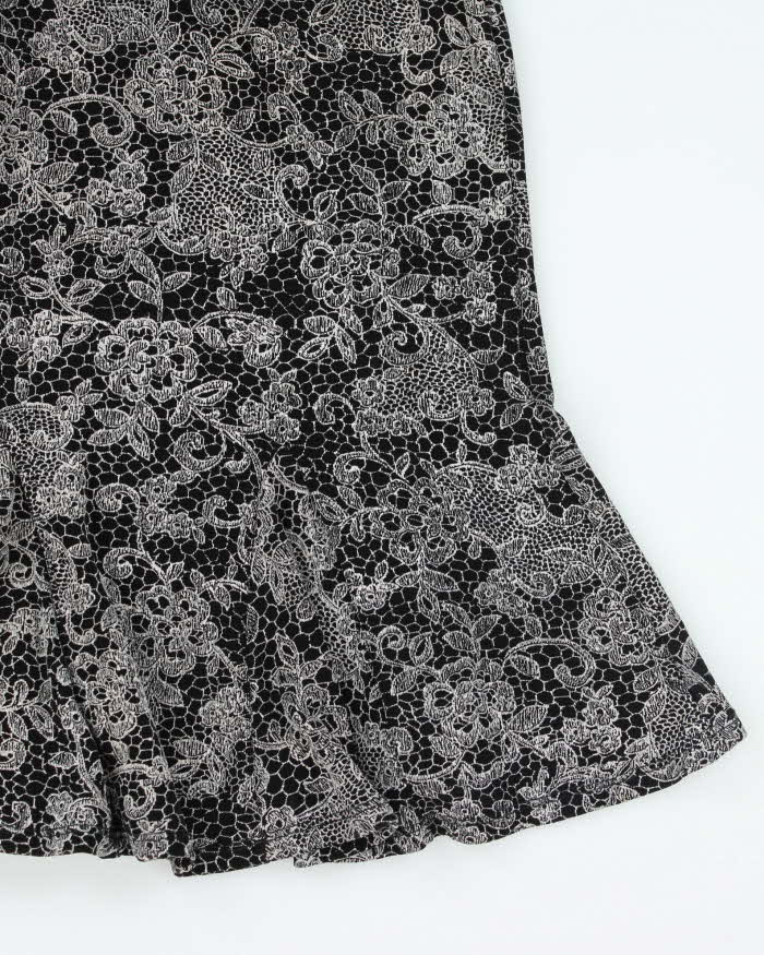 Y2k 00s Ronni Nicole Pattern Skirt - S
