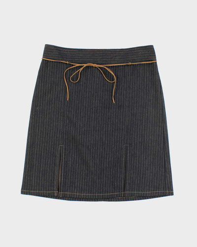 Y2k 00s To The Maxi Denim Stripe Skirt - S