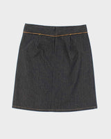 Y2k 00s To The Maxi Denim Stripe Skirt - S