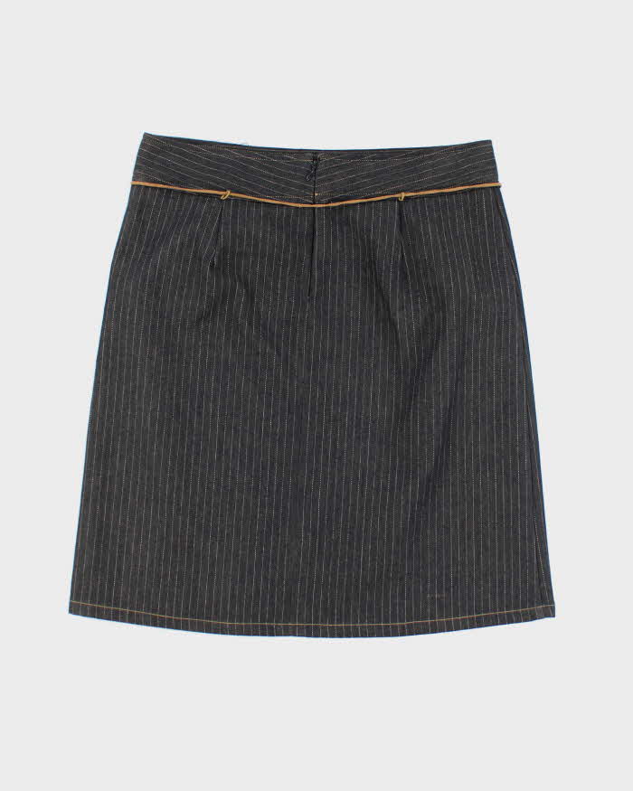 Y2k 00s To The Maxi Denim Stripe Skirt - S