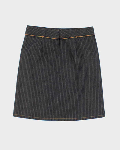 Y2k 00s To The Maxi Denim Stripe Skirt - S