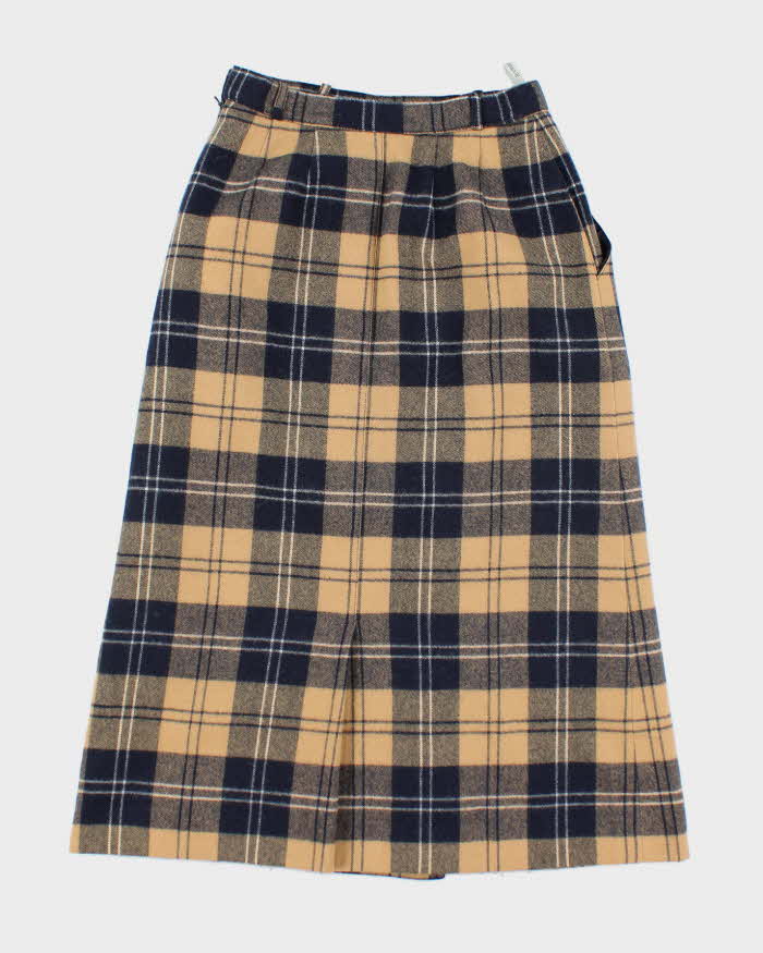 Vintage Windsmoor Wool Checked Skirt - XS