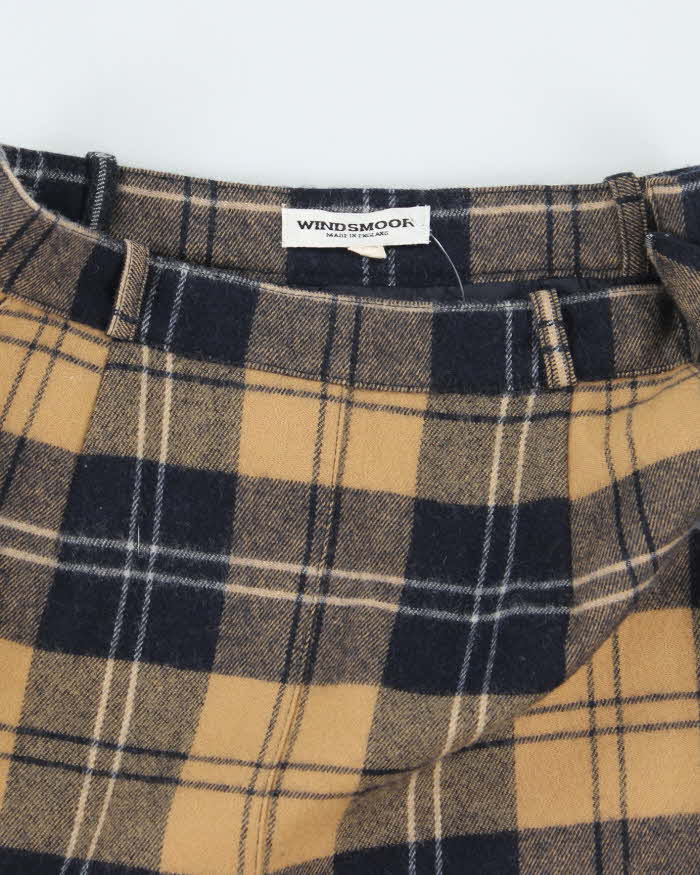 Vintage Windsmoor Wool Checked Skirt - XS