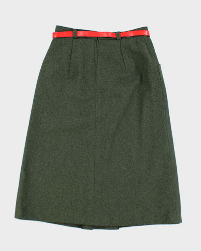 Vintage Wool Embroidered Skirt - XS