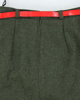 Vintage Wool Embroidered Skirt - XS