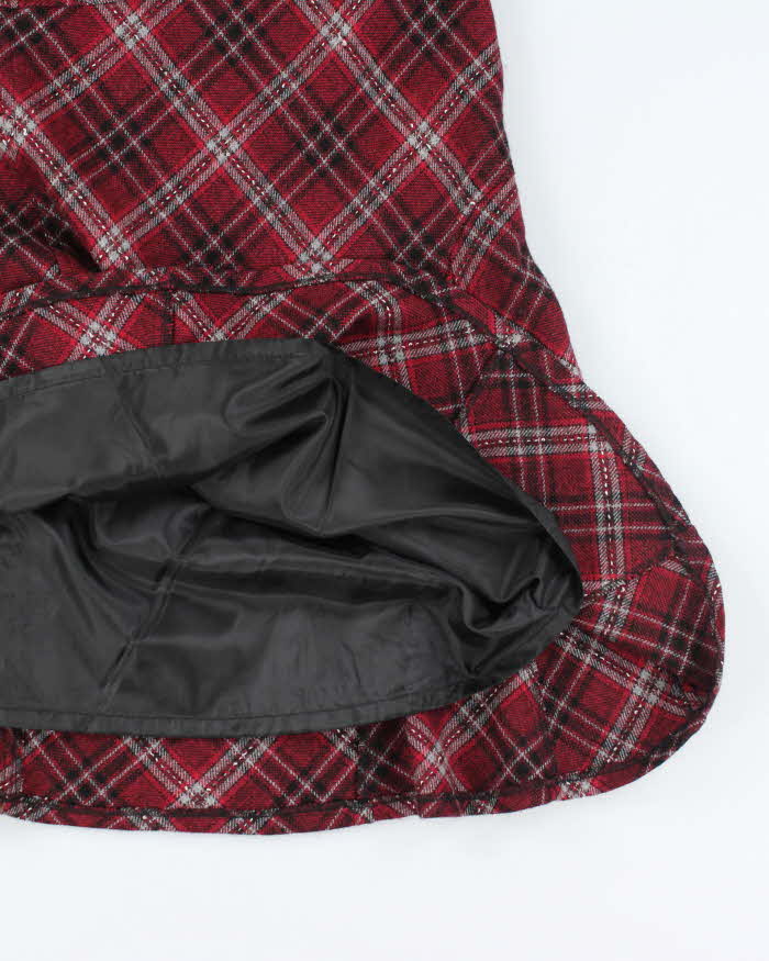 Vintage Arvida Wool Blend Checked Skirt - S