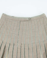 Vintage Highland Queen Pleated Wool Skirt - S