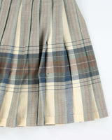 Vintage Highland Queen Pleated Wool Skirt - S