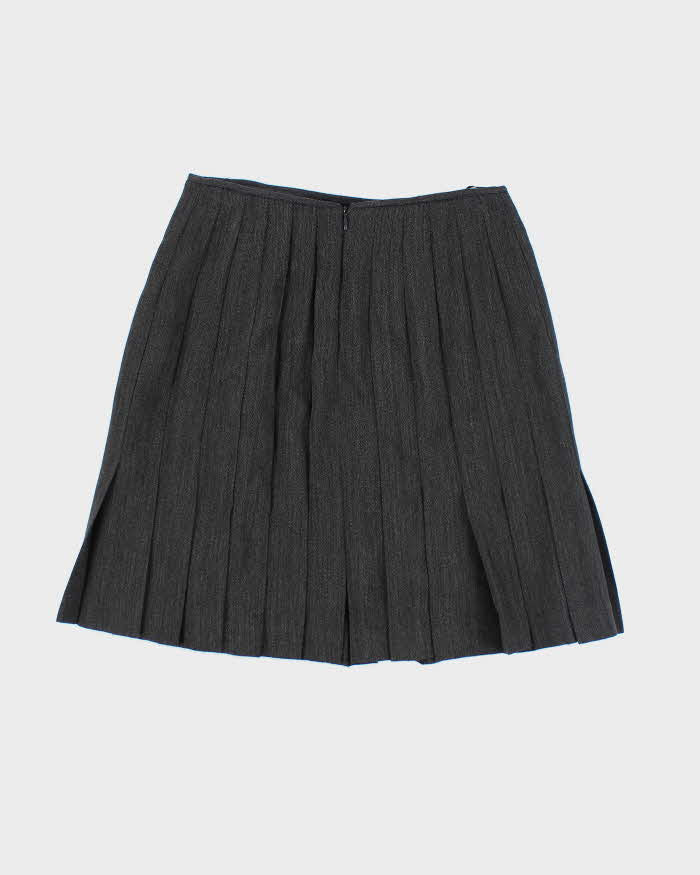 Vintage Dana Buchman Pleated Wool Skirt - XS