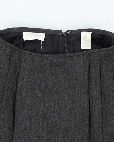 Vintage Dana Buchman Pleated Wool Skirt - XS