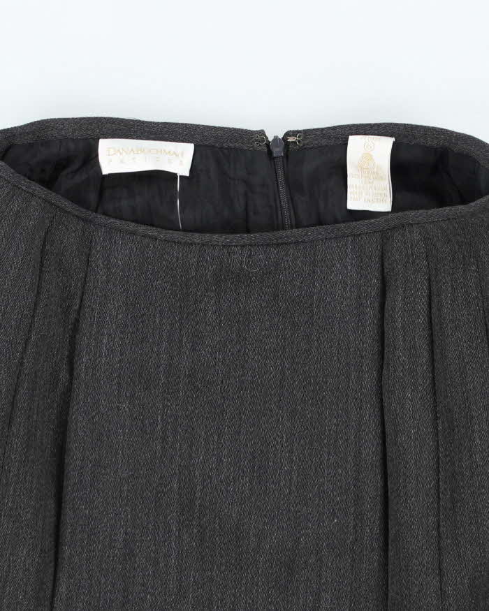 Vintage Dana Buchman Pleated Wool Skirt - XS