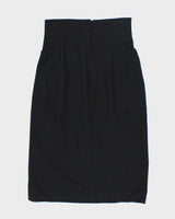Vintage Dolce &amp; Gabbana Black Wool Skirt - XS