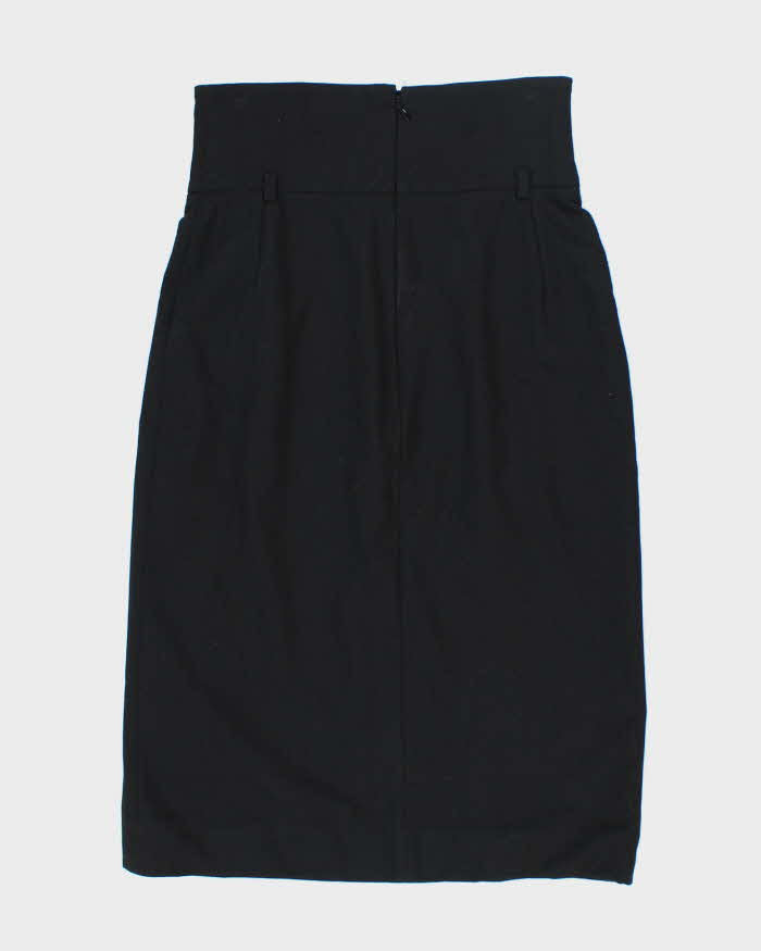Vintage Dolce &amp; Gabbana Black Wool Skirt - XS