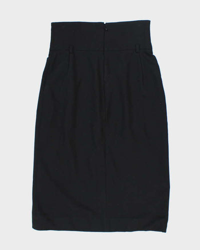 Vintage Dolce & Gabbana Black Wool Skirt - XS