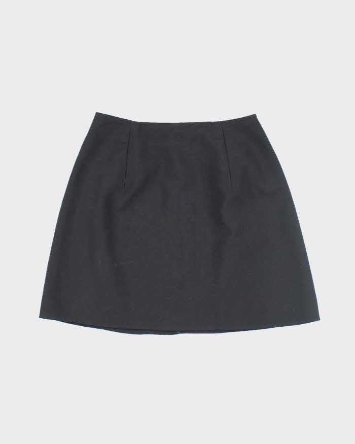 Vintage 90s M Collection Black Mini Skirt - XS