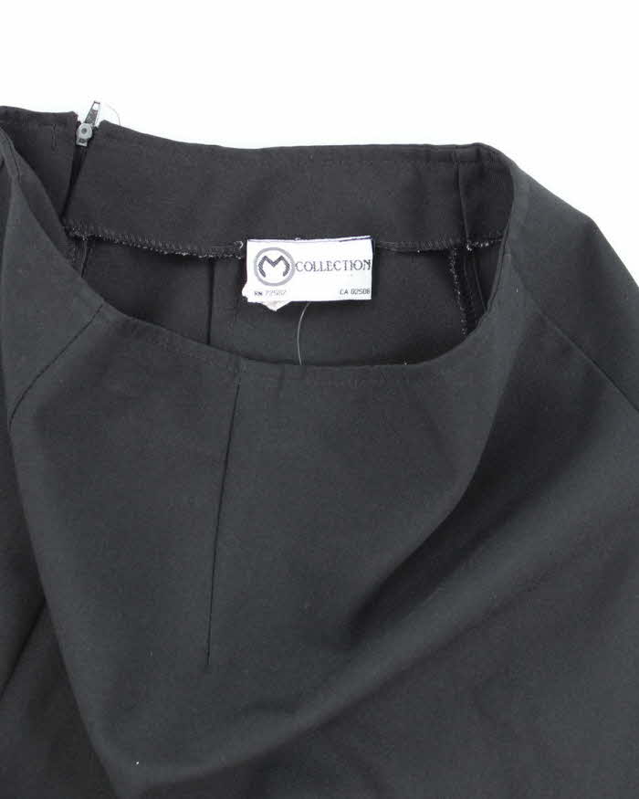 Vintage 90s M Collection Black Mini Skirt - XS