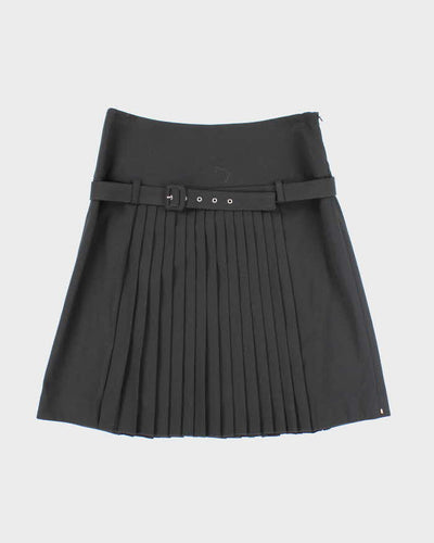 Vintage Sportmax Black Pleated Skirt - S