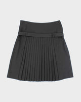Vintage Sportmax Black Pleated Skirt - S