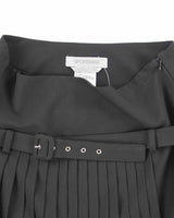 Vintage Sportmax Black Pleated Skirt - S