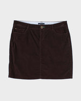 Tommy Hilfiger Brown Corduroy Skirt - M