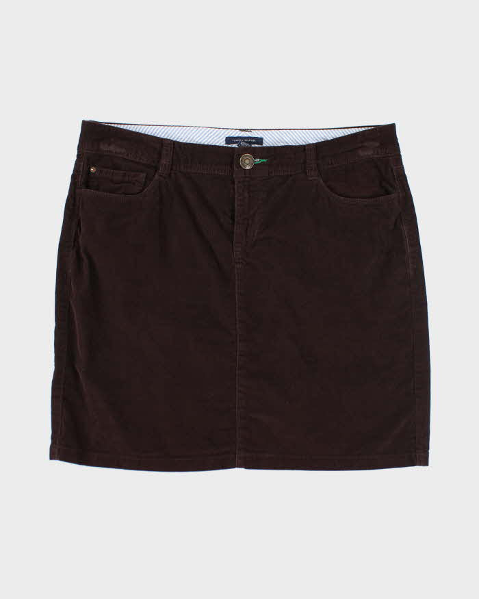 Tommy Hilfiger Brown Corduroy Skirt - M