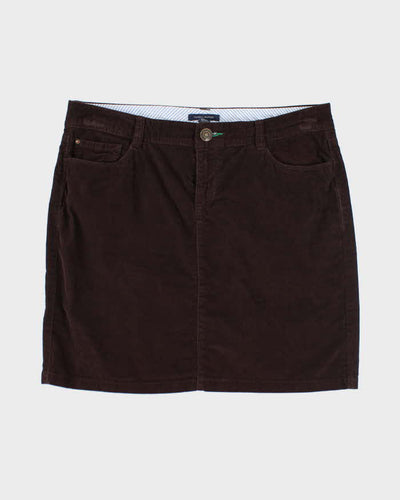 Tommy Hilfiger Brown Corduroy Skirt - M