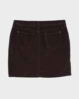Tommy Hilfiger Brown Corduroy Skirt - M
