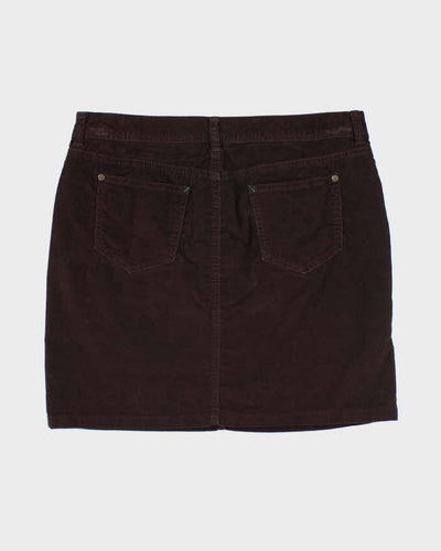 Tommy Hilfiger Brown Corduroy Skirt - M