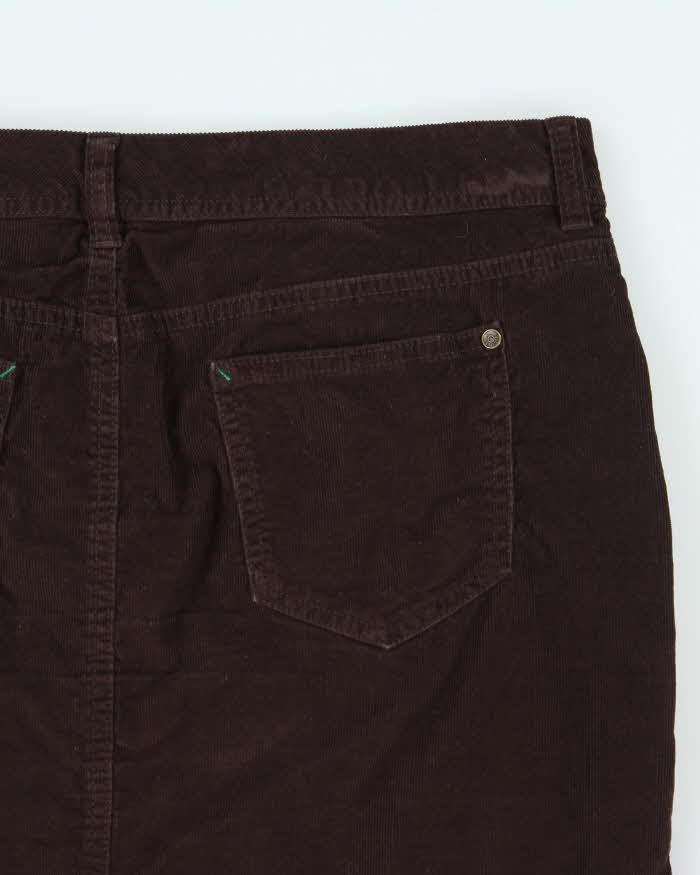 Tommy Hilfiger Brown Corduroy Skirt - M