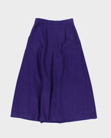 Vintage Mr. Jax Purple Wool Skirt - XS