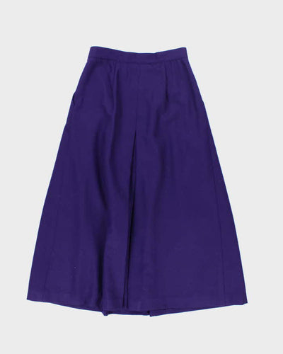 Vintage Mr. Jax Purple Wool Skirt - XS