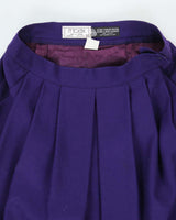 Vintage Mr. Jax Purple Wool Skirt - XS