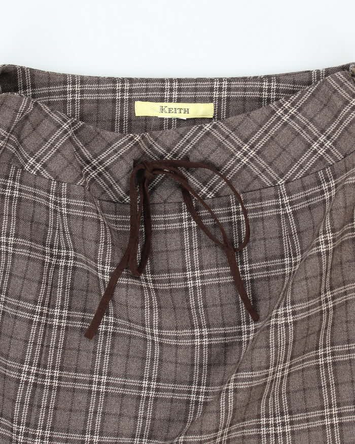 Vintage Y2k 00s Keith Checked Skirt - XS
