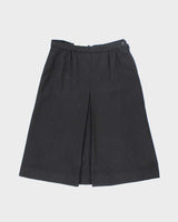 Vintage Jaeger Black Wool Skirt - XS