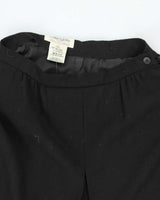 Vintage Jaeger Black Wool Skirt - XS