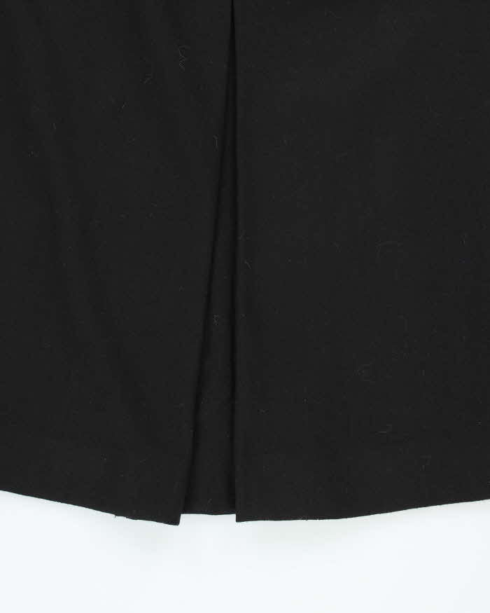 Vintage Jaeger Black Wool Skirt - XS
