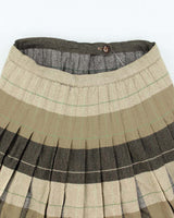 Vintage In 'n Outer Wool Blend Checked Skirt - XS