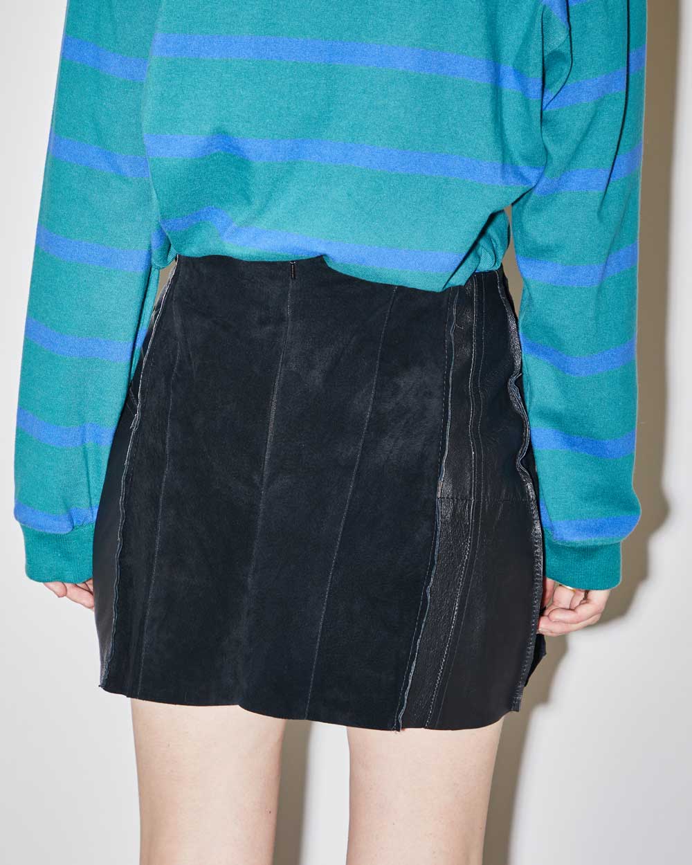 Rokit Originals Lindsay Leather Rework Mini Skirt - XS