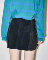Rokit Originals Lindsay Leather Rework Mini Skirt - XS