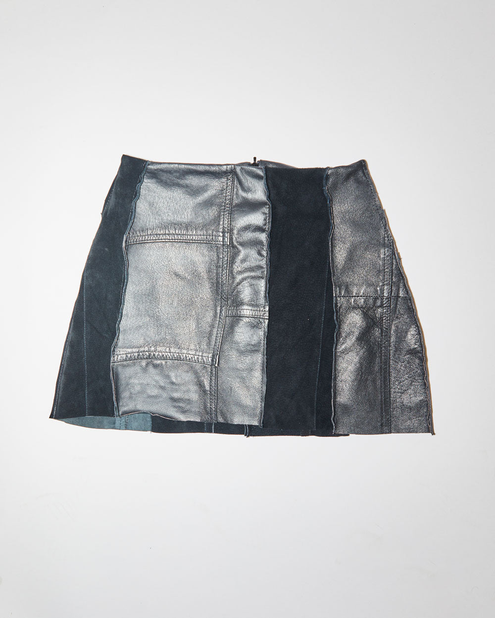 Rokit Originals Lindsay Leather Rework Mini Skirt - XS