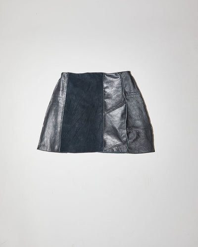 Rokit Originals Lindsay Leather Rework Mini Skirt - XS