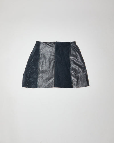 Rokit Originals Lindsay Leather Rework Mini Skirt - XS