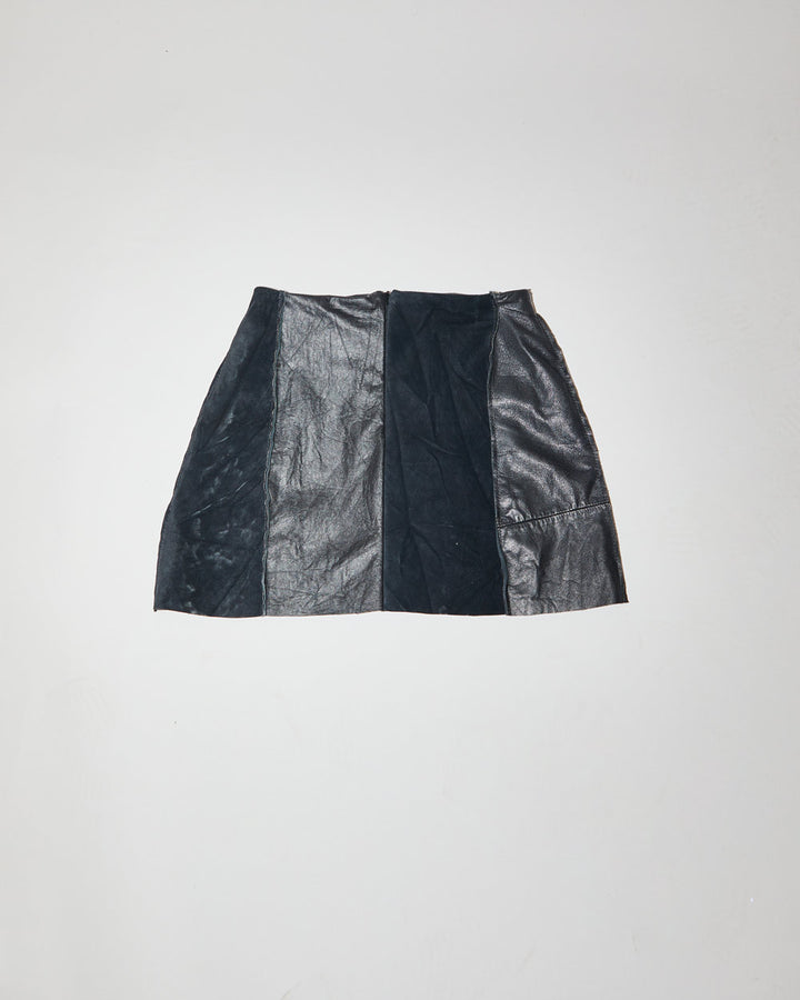 Rokit Originals Lindsay Leather Rework Mini Skirt - XS
