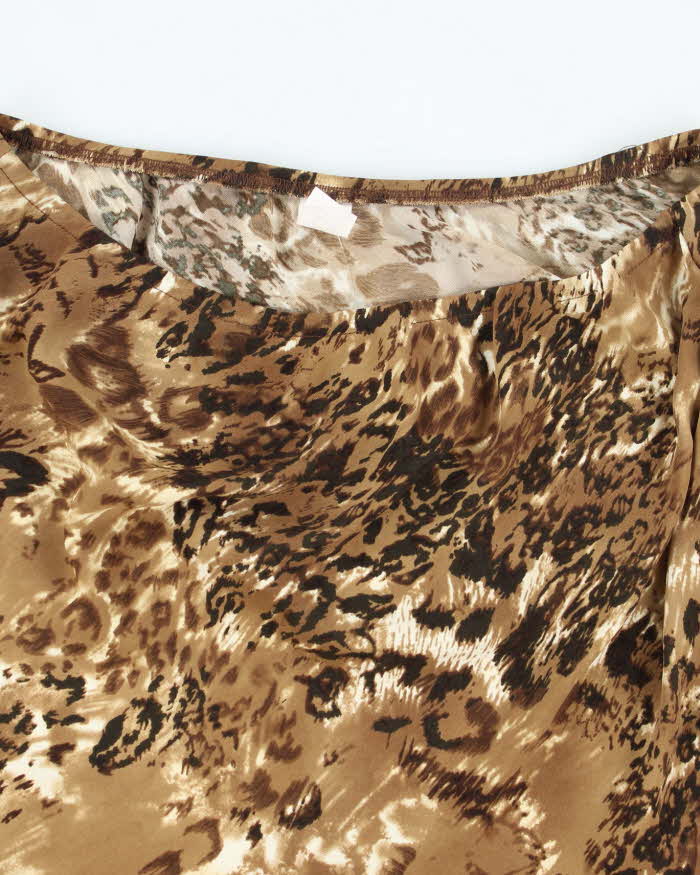 Vintage Y2k 00s Animal Print Skirt - M