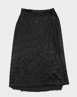 Vintage 90s Donna Toran Velvet Skirt - S