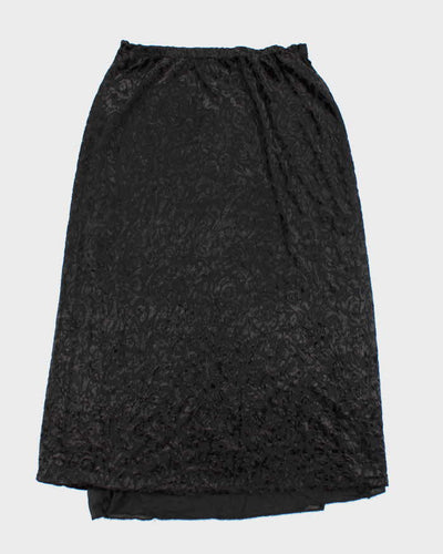 Vintage 90s Donna Toran Velvet Skirt - S